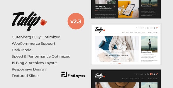 Tulip - Responsive WordPress Blog Theme