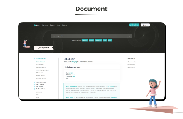Boho Admin Dashboard theme