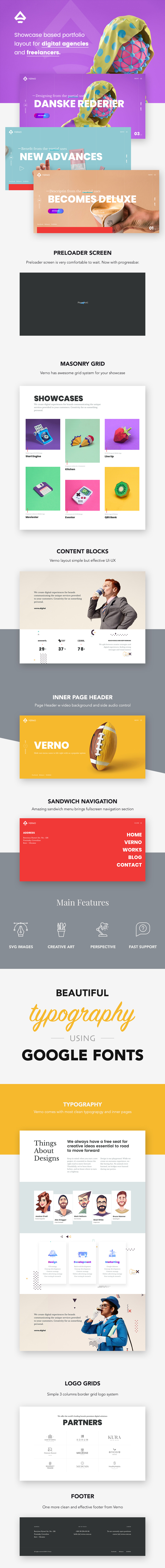 Verno | Creative Showcases for Agencies Theme - 1