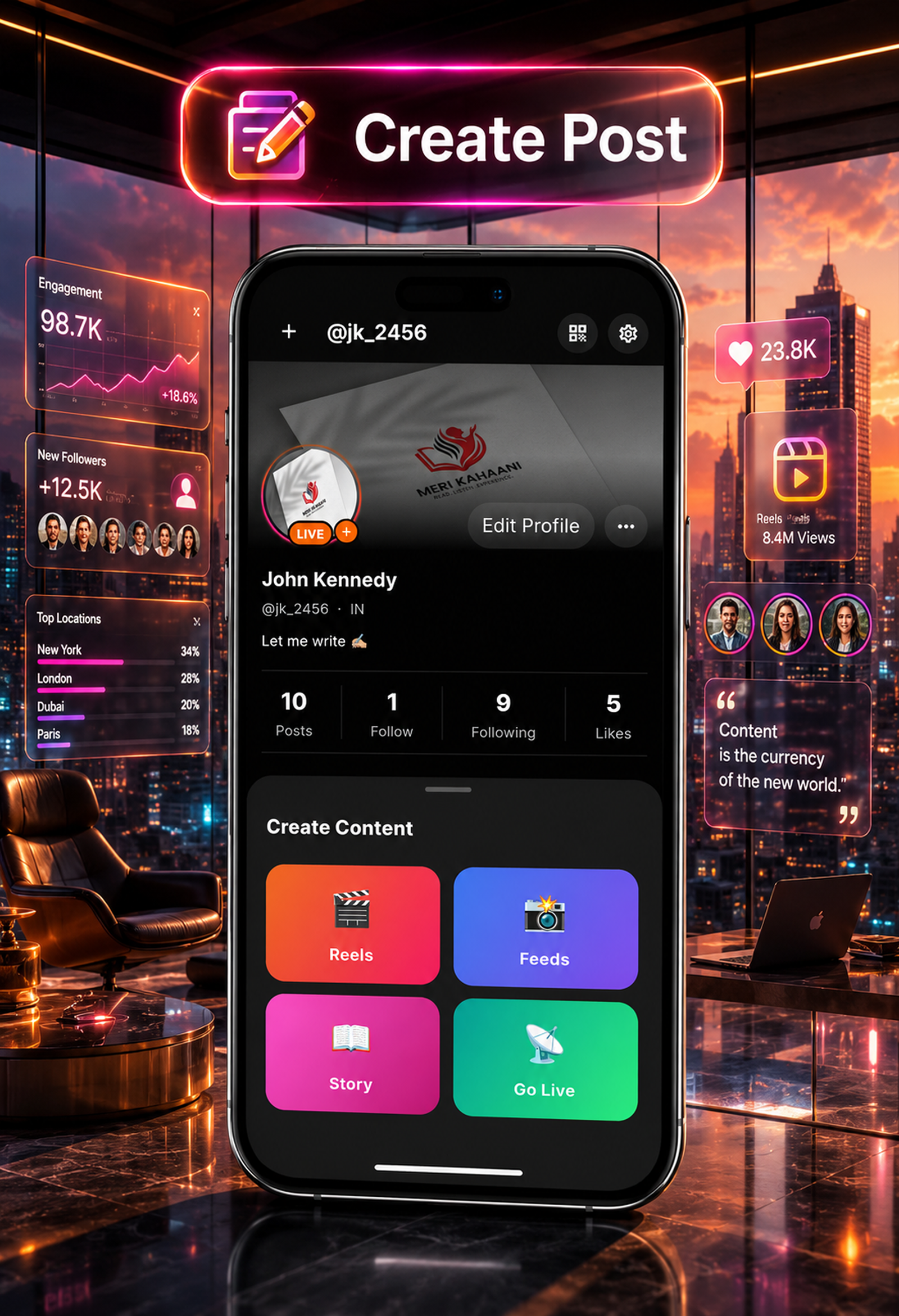 DTTrends – TikTok Clone | Reels, Live Streaming, PK Battle, Story, Feed, Chat | Flutter App - 37