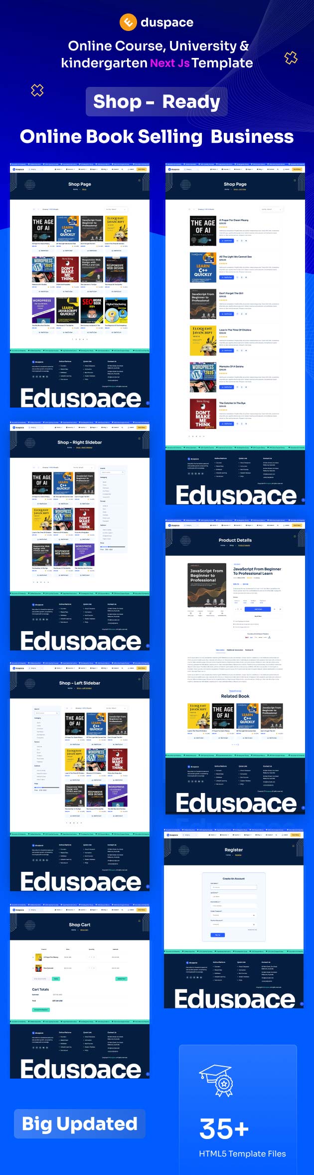 Eduspace - Online Course, Education & University Next Template - 2