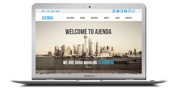 Ajenda - Multi-purpose One Page Muse Template - 2