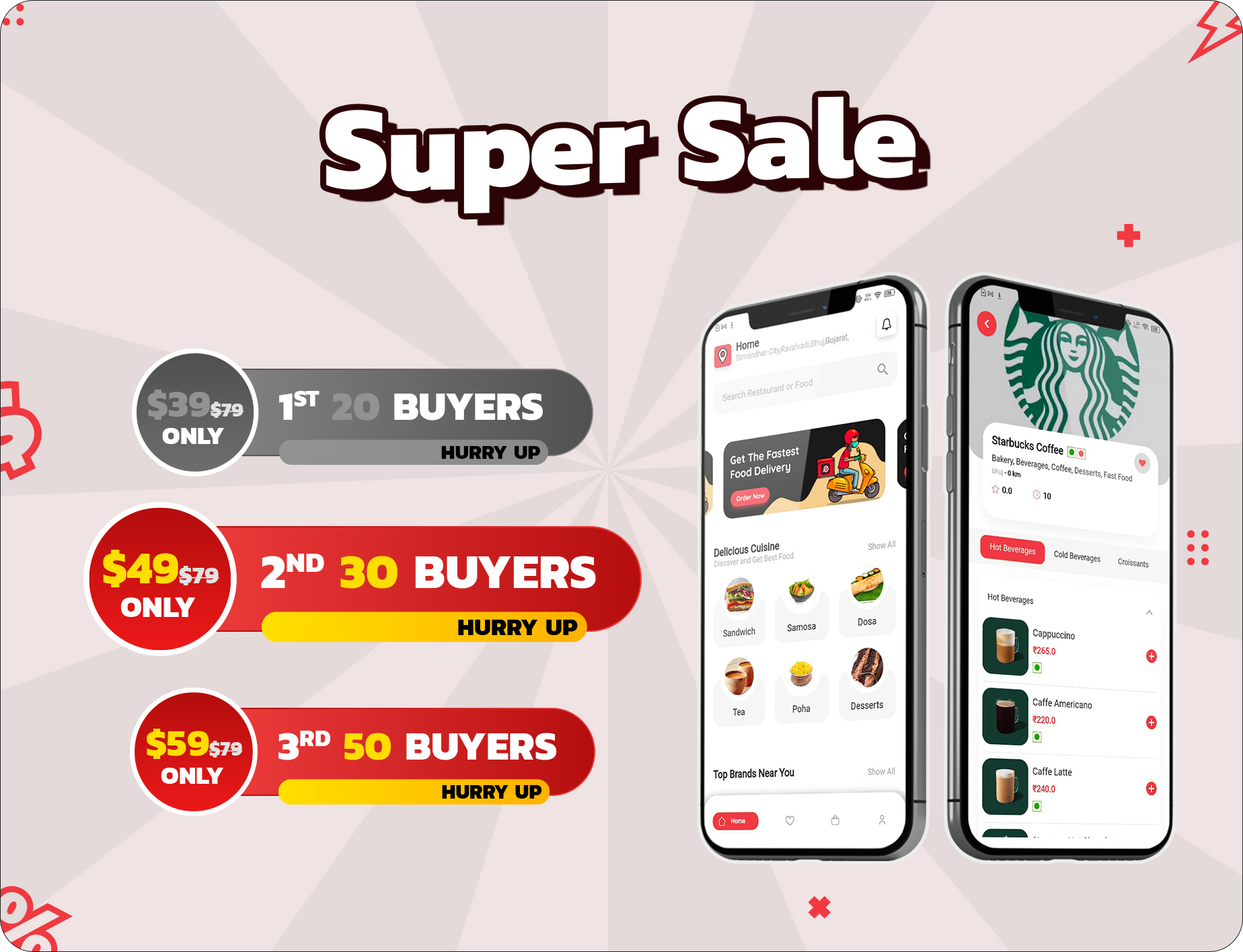 eRestro - Flutter Multi Restaurant & Vendor Marketplace - Food Ordering App for Hyperlocal Business - 3