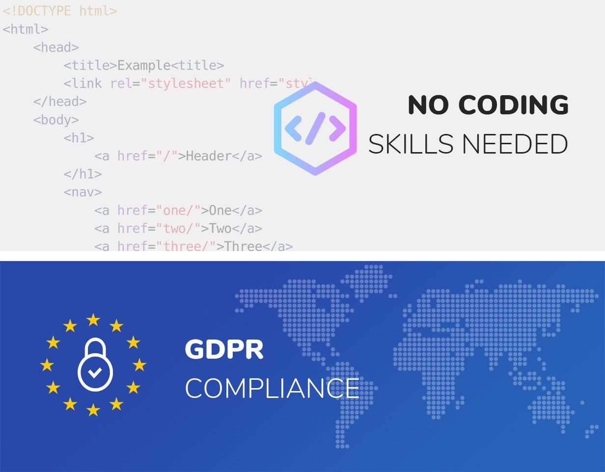 wordpress mega menu gdpr no coding skills