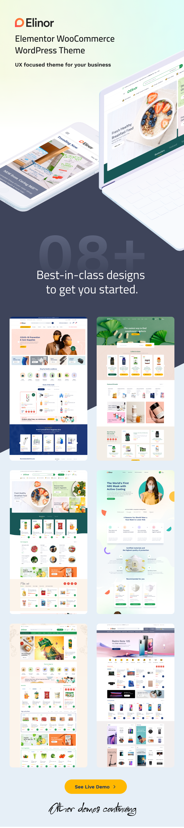 Elinor – Multipurpose WooCommerce Theme (RTL Supported) – 1