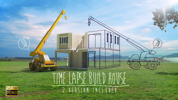Time Lapse Build House | Stock Footage