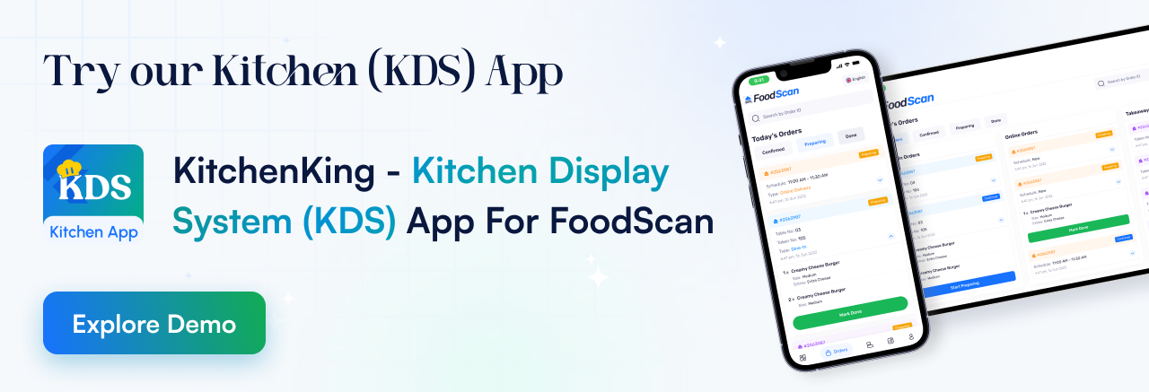 FoodScan - Qr Code Restaurant Menu Maker and Contactless Table Ordering System with Restaurant POS - 1
