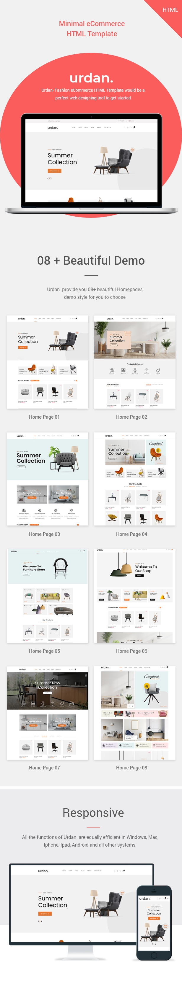 Urdan - Minimal eCommerce HTML Template - 1