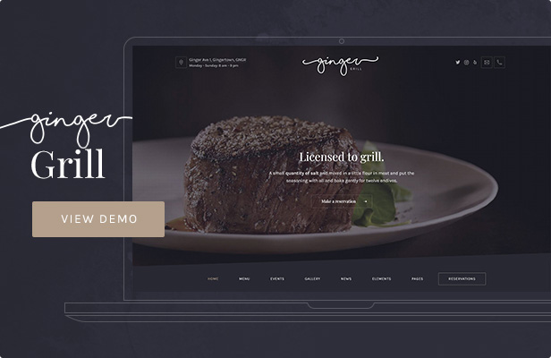 Ginger — Grill WordPress Theme