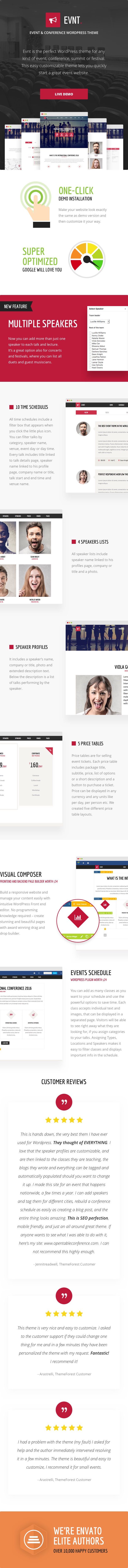 Evnt WordPress Theme