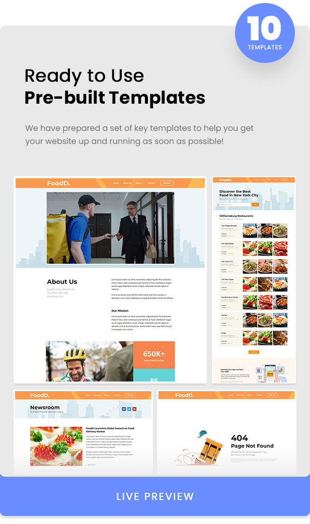 FoodDelivery - Local Business Elementor Template Kit - 2