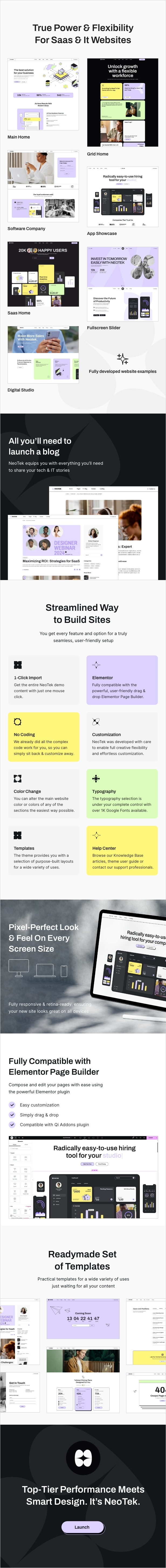 NeoTek - SaaS and Software Company WordPress Theme - 1