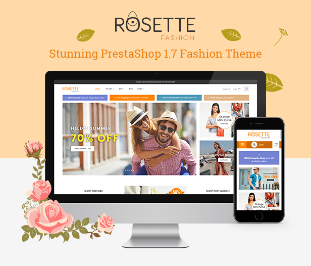 Rosette - Beauty Responsive PrestaShop 1.7 Fashion Theme - 1