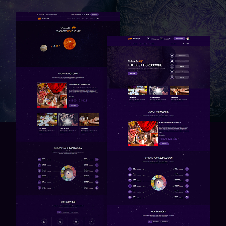 Horoscope - All in one Astrology and Numerology HTML Template - 1