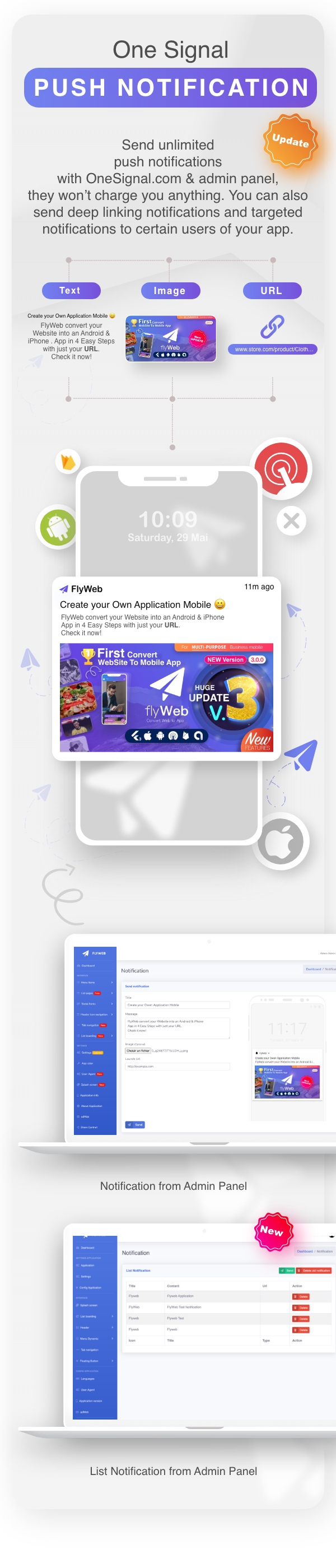 FlyWeb for Web to App Convertor Flutter + Admin Panel - 21
