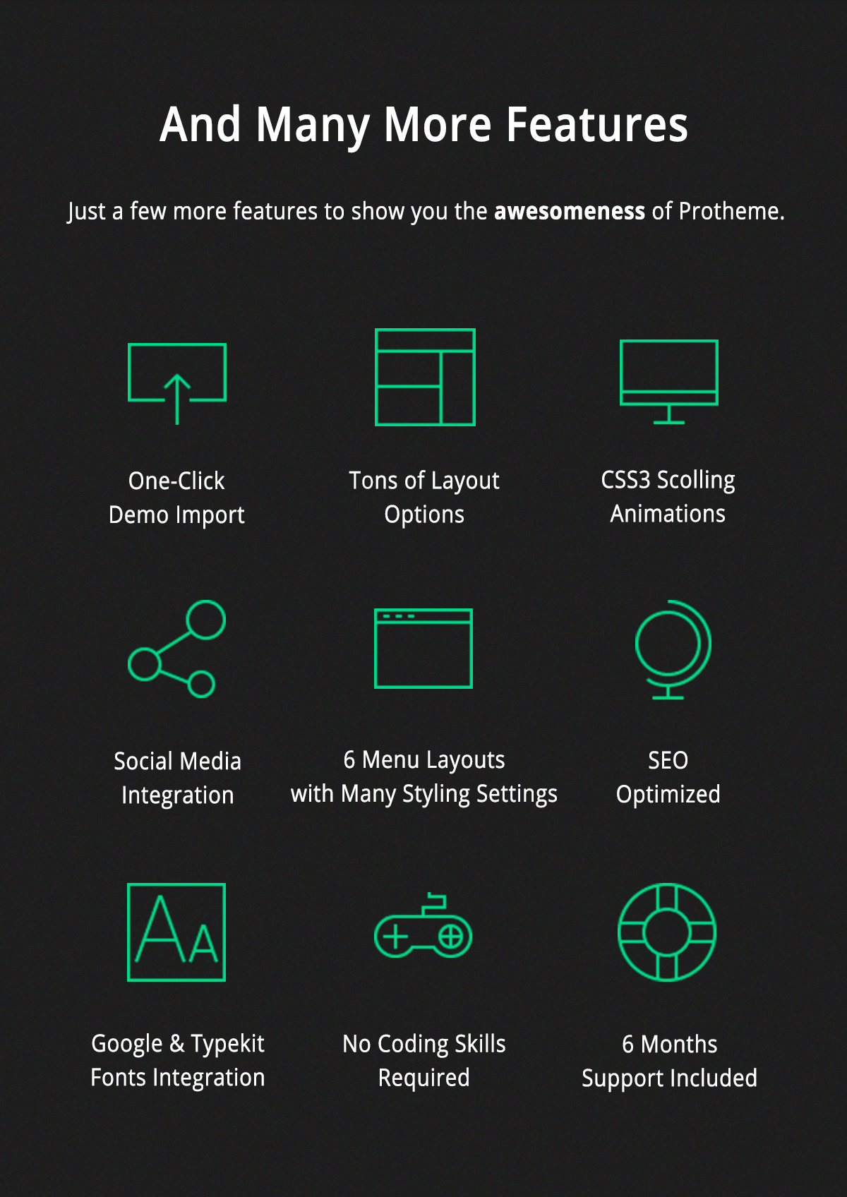 Tons of Features