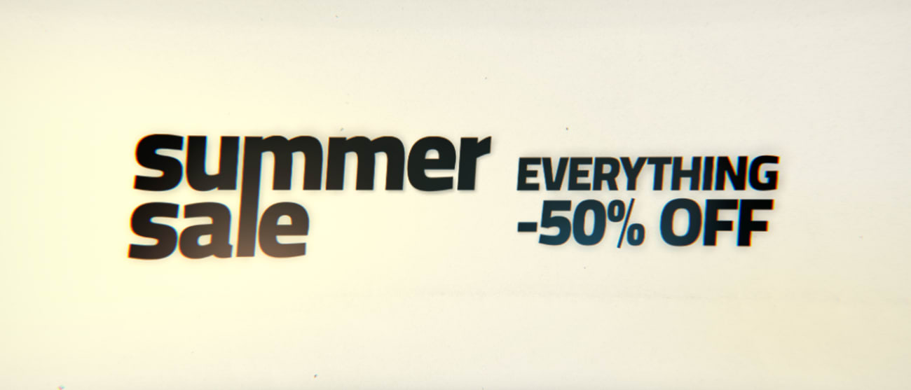 Summer Sale — Everything 50% Off