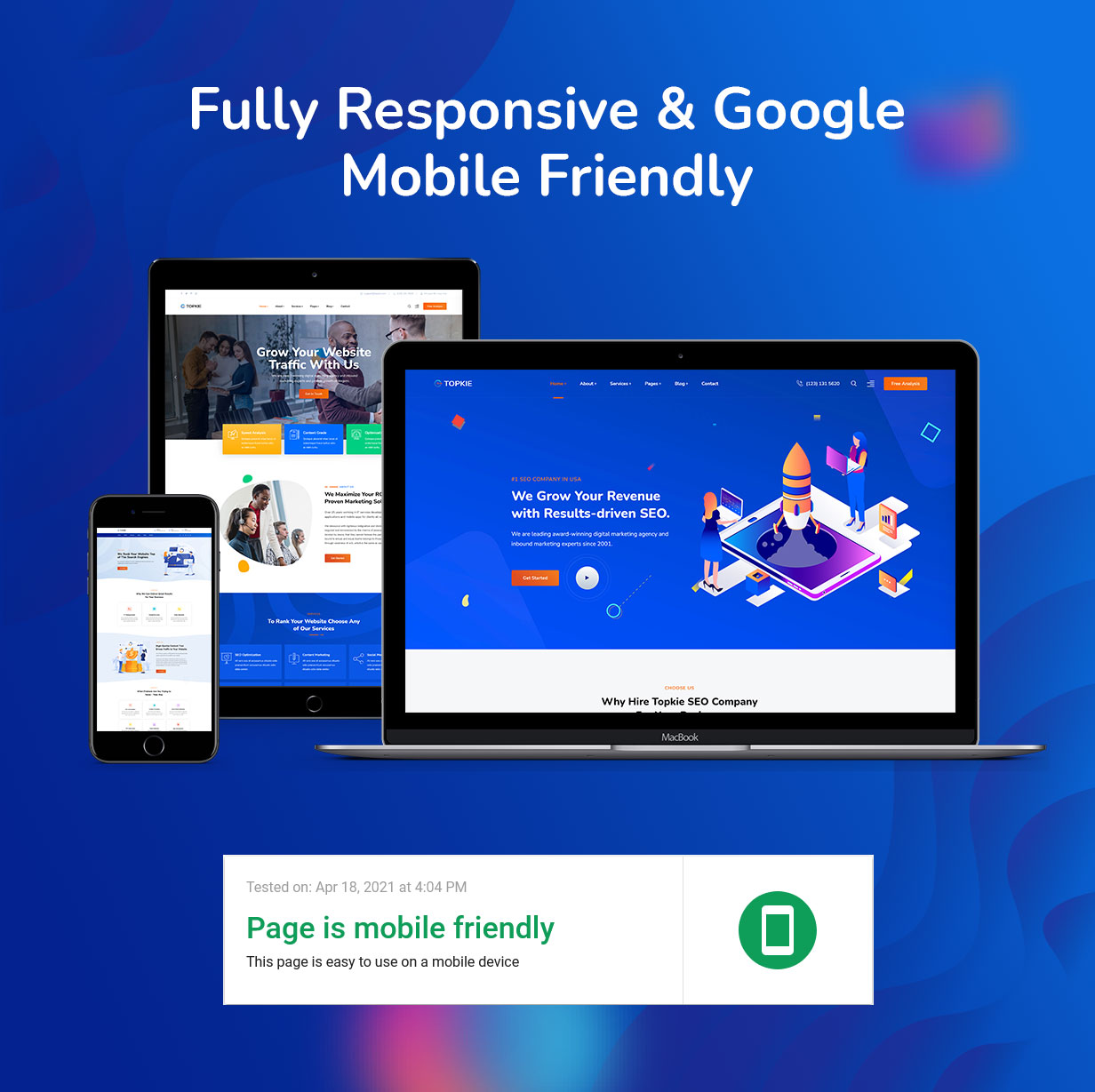 topkie - SEO & Digital Marketing WordPress Theme