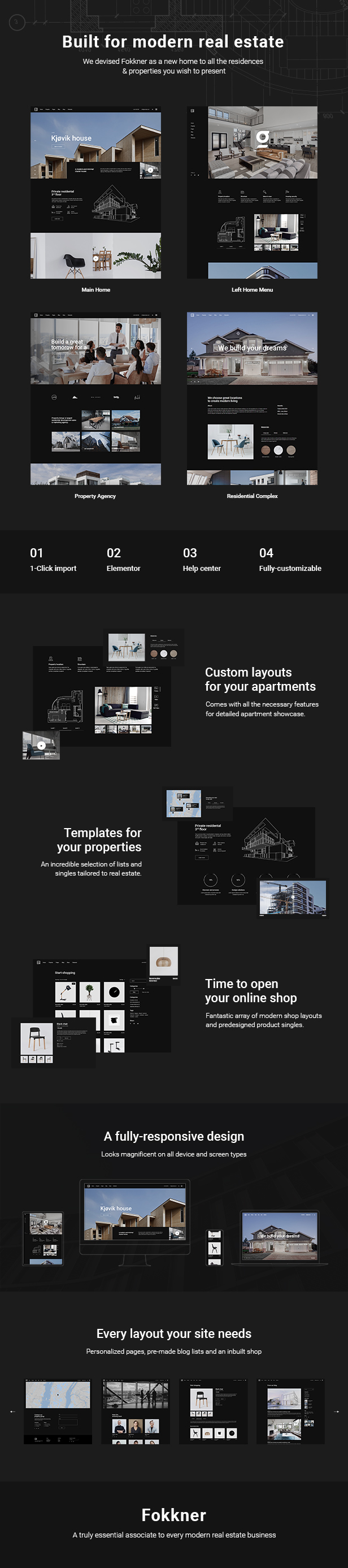 Fokkner - Real Estate and Property WordPress Theme - 2
