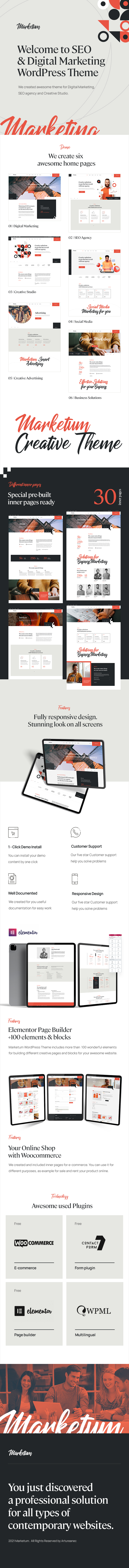 Marketum | Digital marketing & SEO WordPress Theme - 1