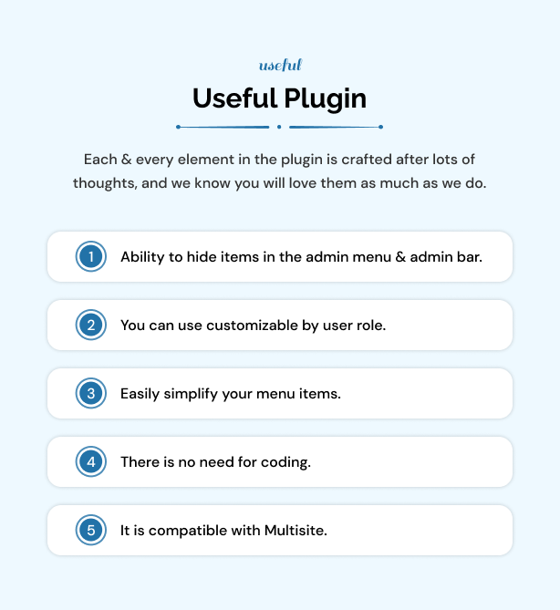 Recursos úteis do plugin