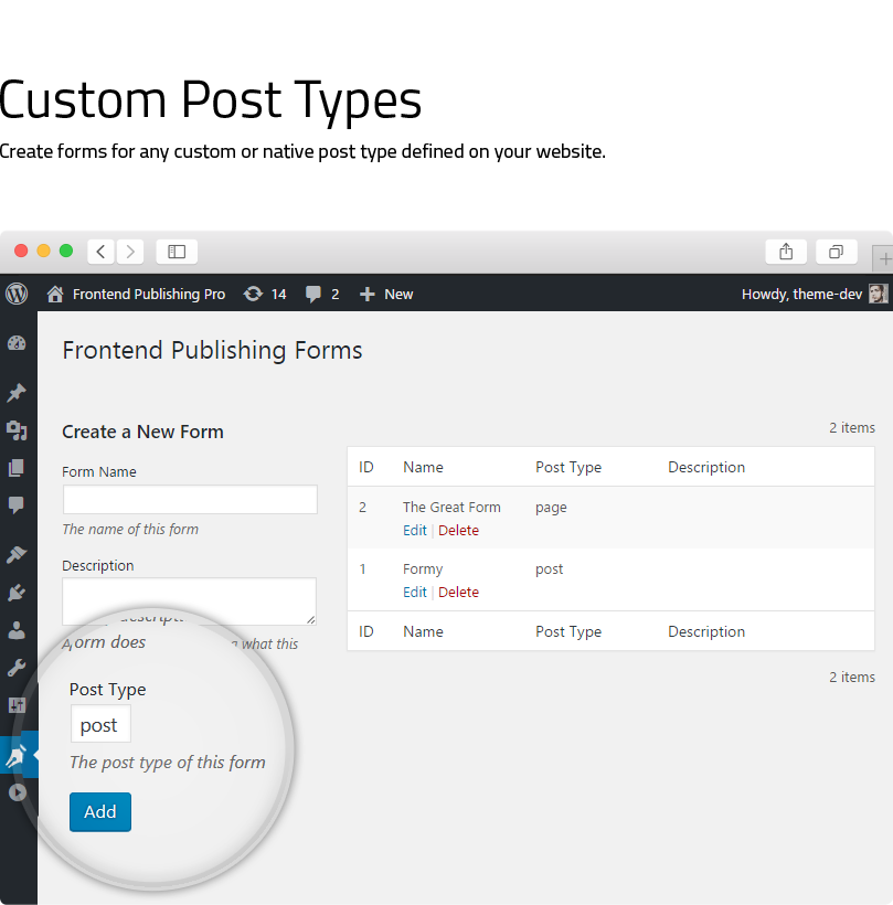 Frontend Publishing Pro - Plugin de envio de postagem do WordPress - 8
