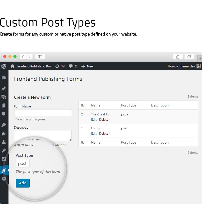 Frontend Publishing Pro - WordPress 帖子提交插件