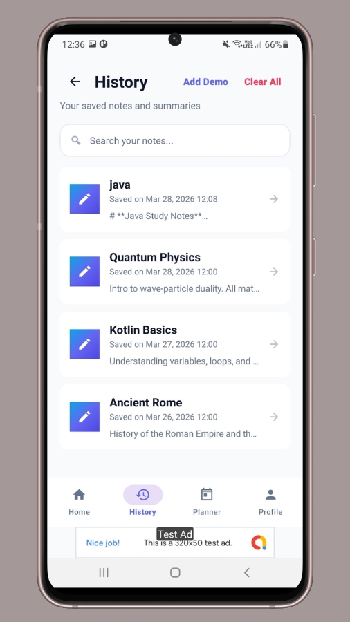 StudyAI — AI-Powered Study Companion Android App - 2