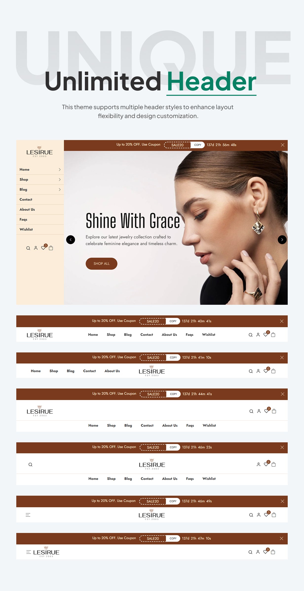 Lesirue | Jewelry & Accessories Shopify Theme OS 2.0