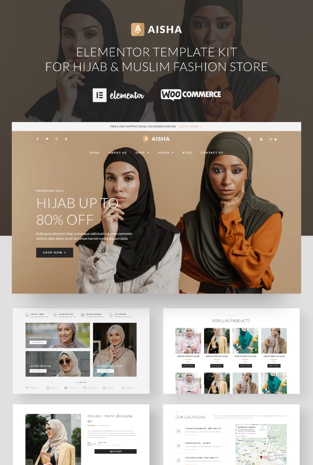 Hijab store template