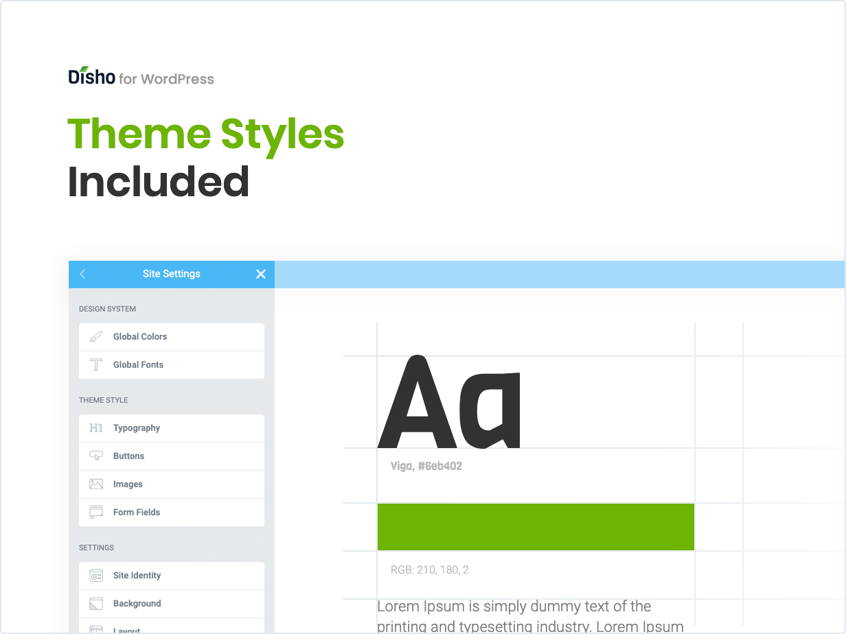 Theme Styles Included