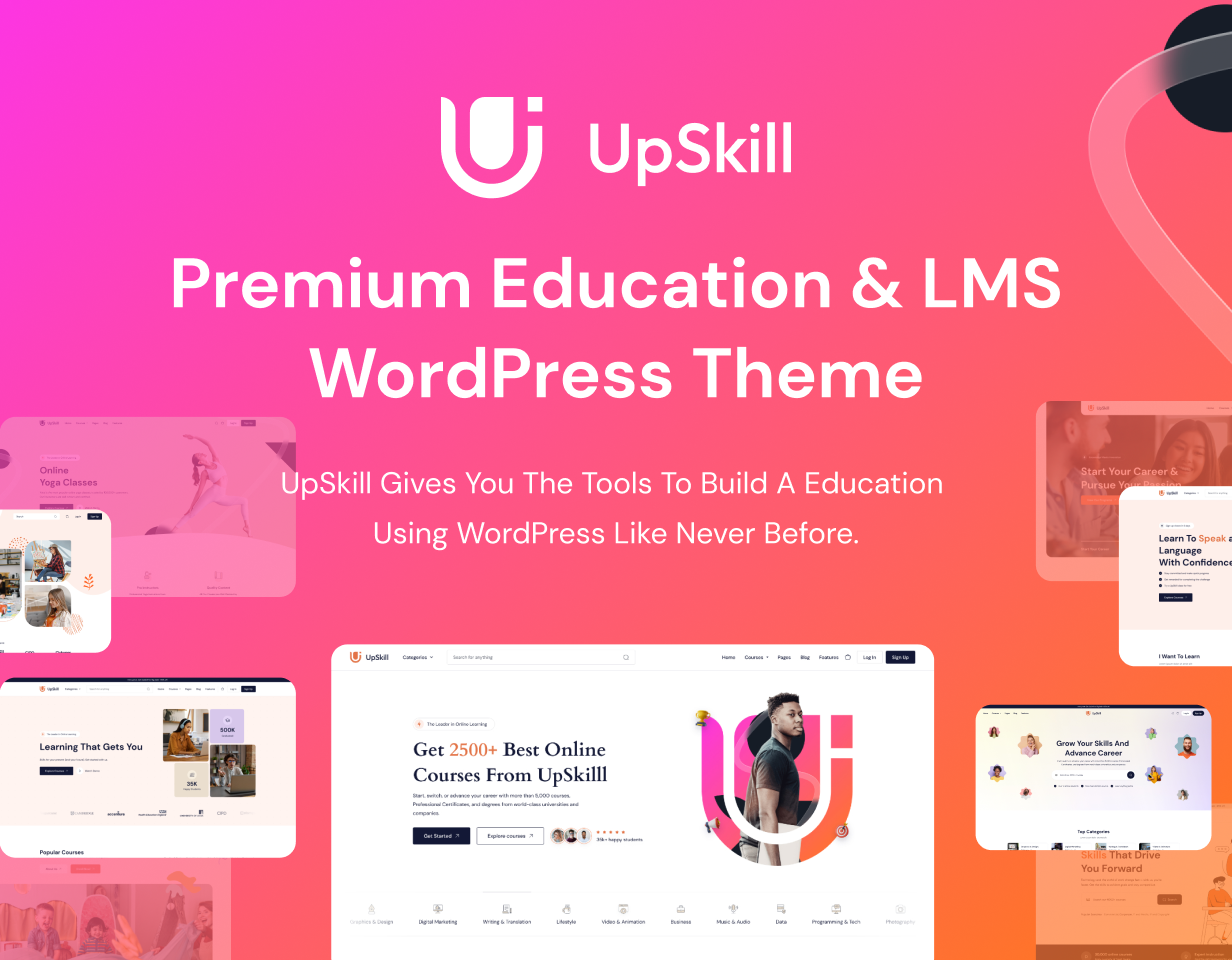 UpSkill - Education Online Courses LMS WordPress Theme - 4