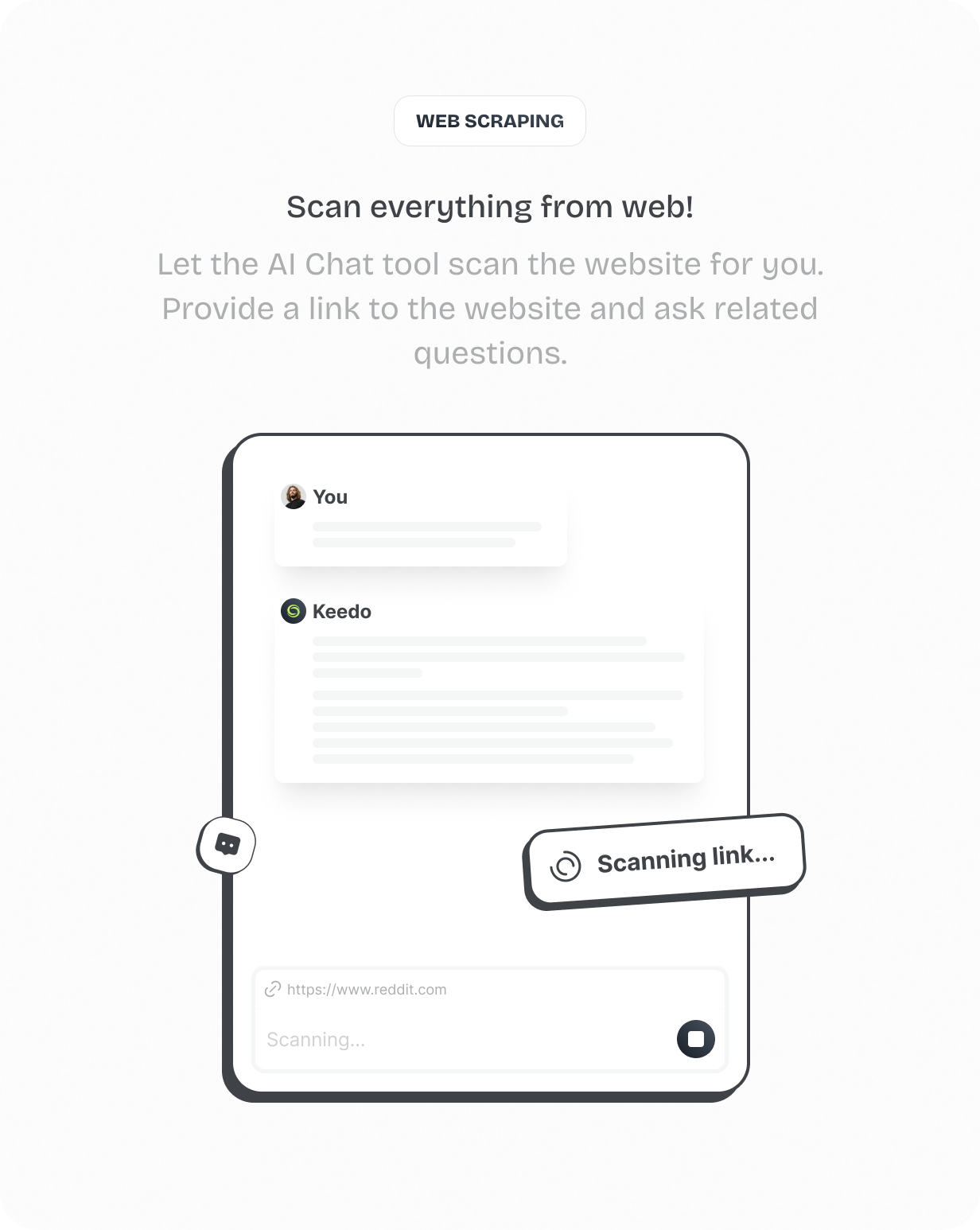 Web scraping @heyaikeedo #aikeedo