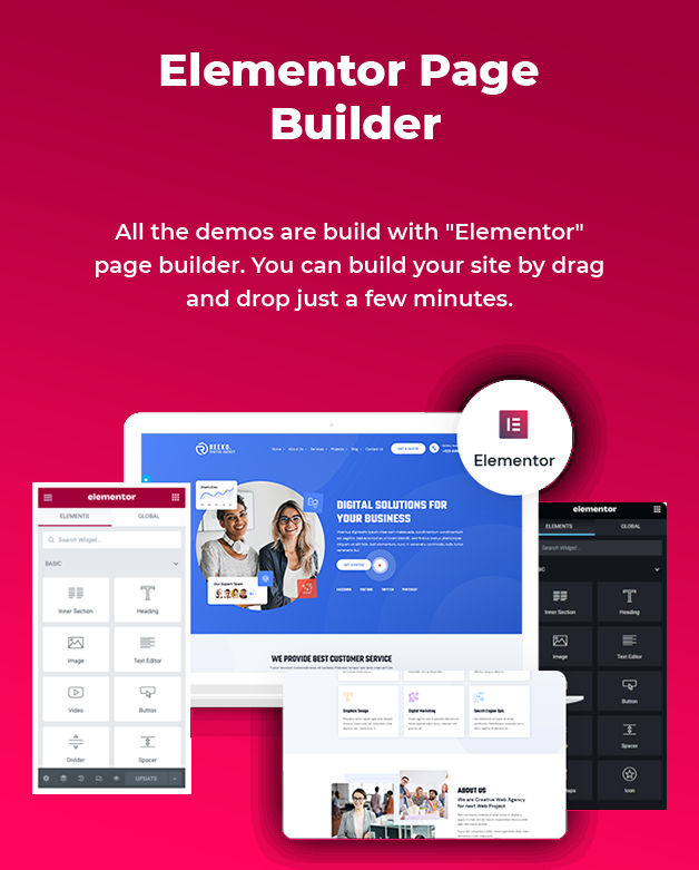 Elementor Builder Available