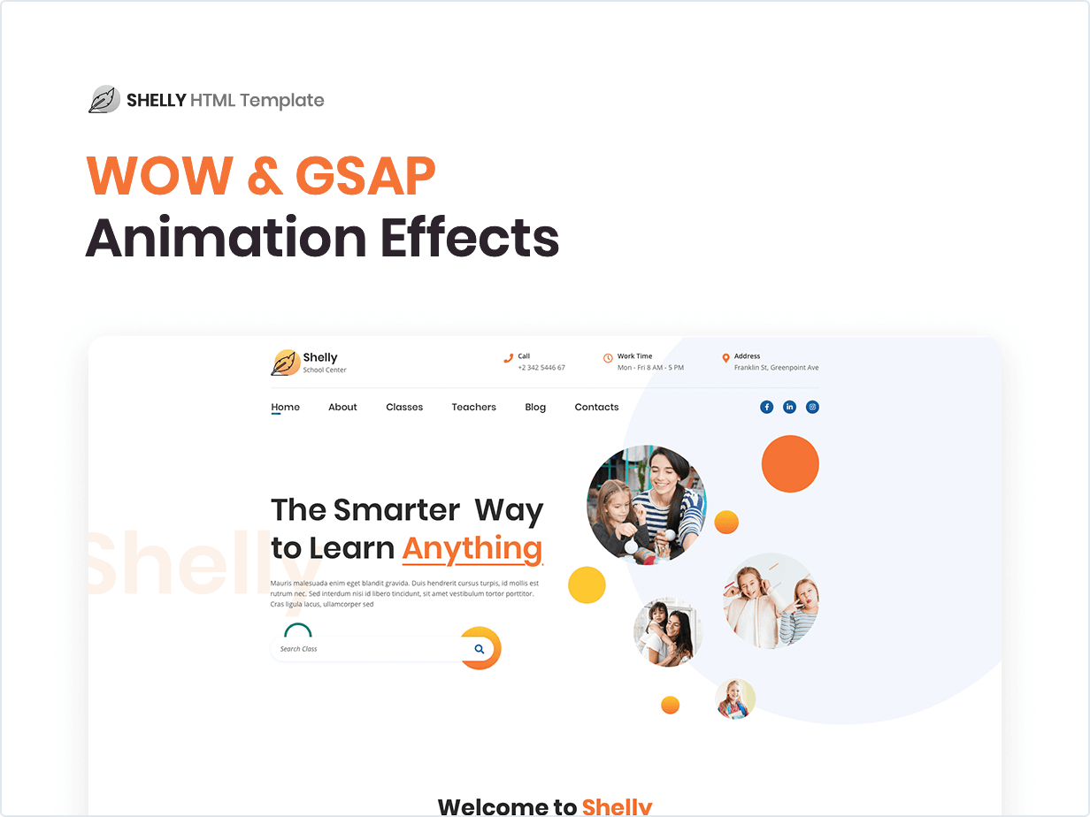 WOW & GSAP Animation Effects