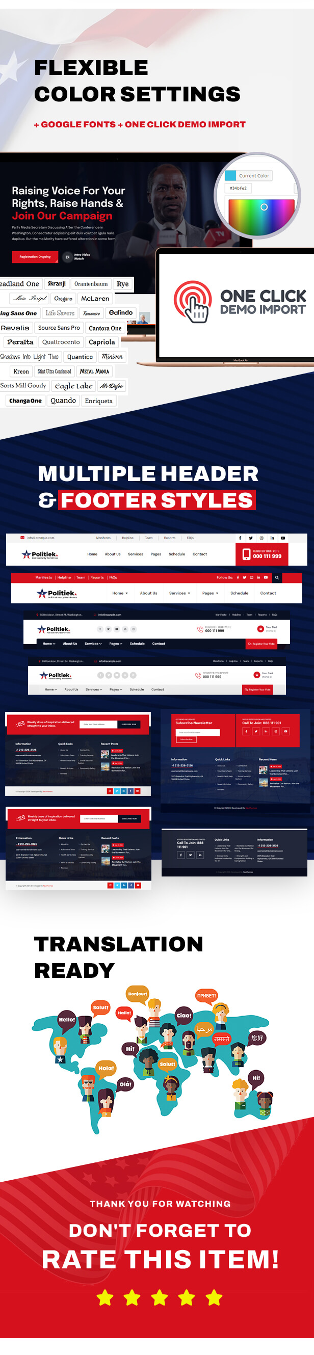 Politiek - Political Party WordPress Theme
