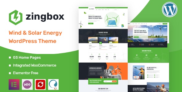 Wind & Solar Energy WordPress Theme