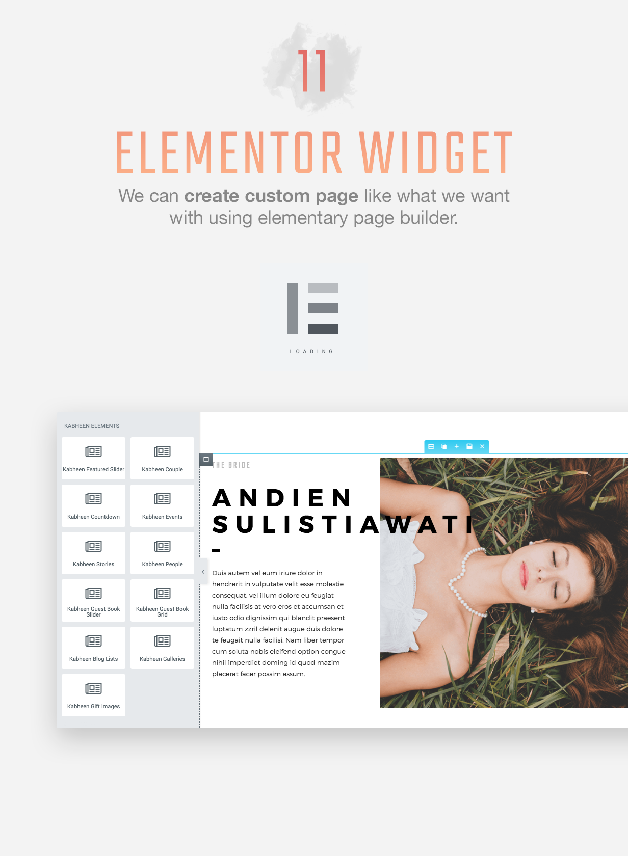Kabheen - Modern Wedding WordPress Theme - 4