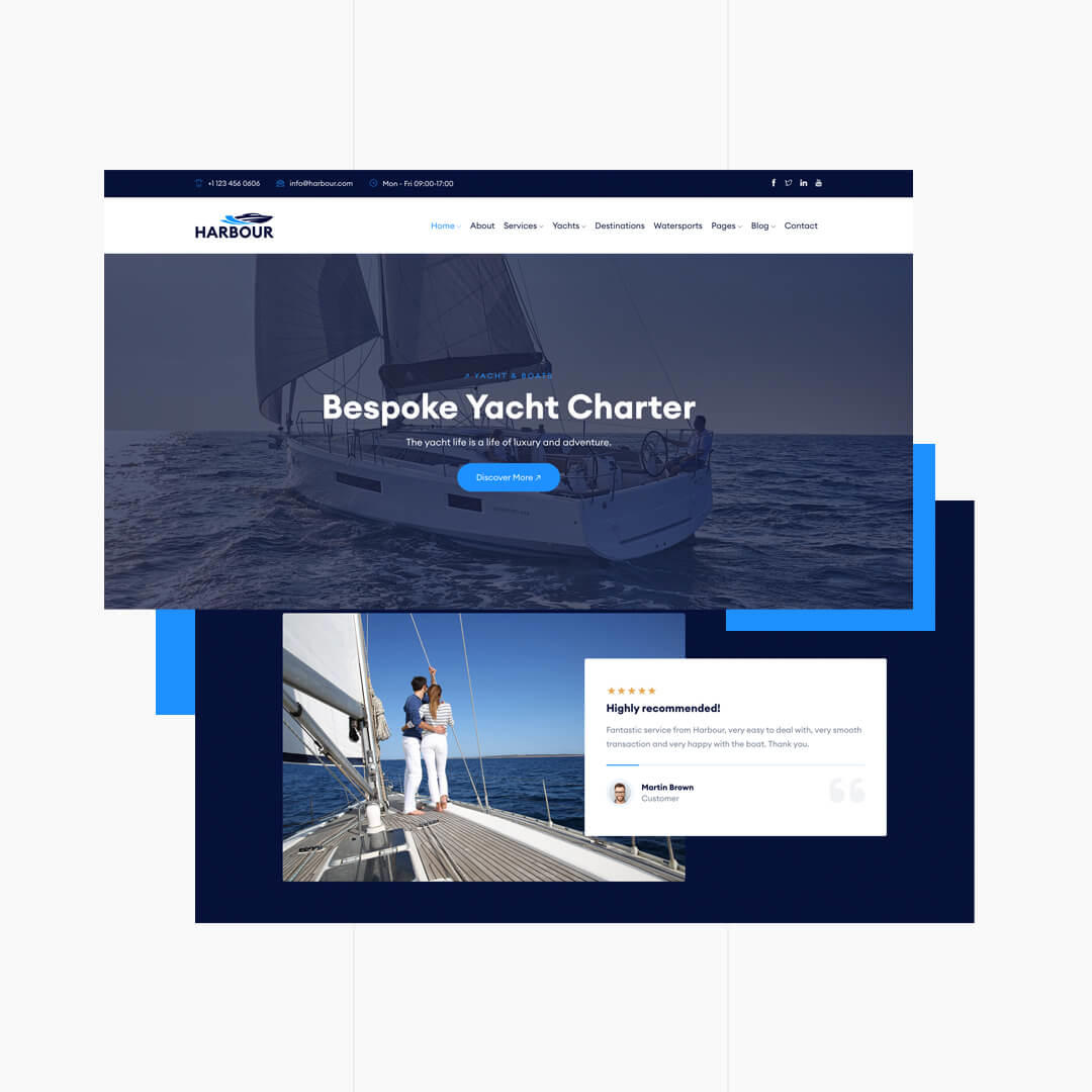 Harbour - Luxury Yacht & Boat WordPress Theme