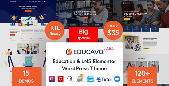 Educavo - Online Courses & Education WordPress Theme