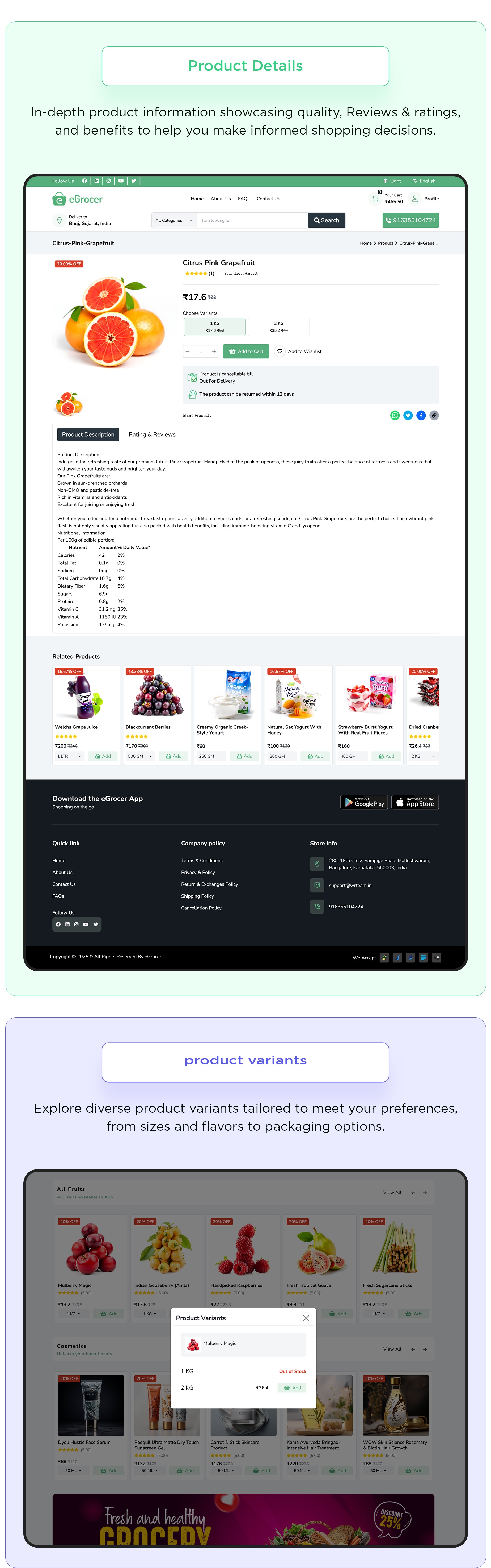 eGrocer - Online Multi Vendor Grocery Store, eCommerce Flutter Full App | Admin Panel | Web Version - 29
