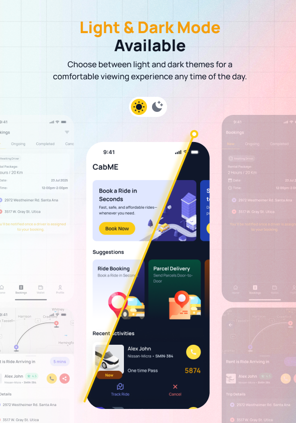 CabME - Flutter Complete Taxi app | Taxi Booking Solution - 9