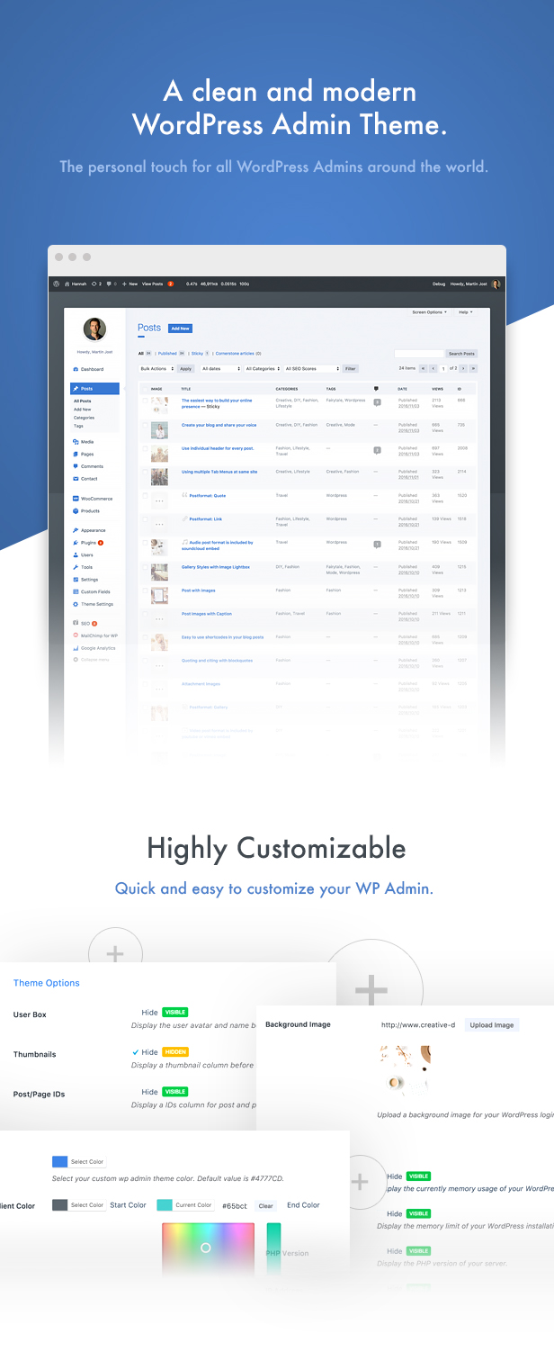 wphave Admin - A clean and modern WordPress Admin Theme - 1