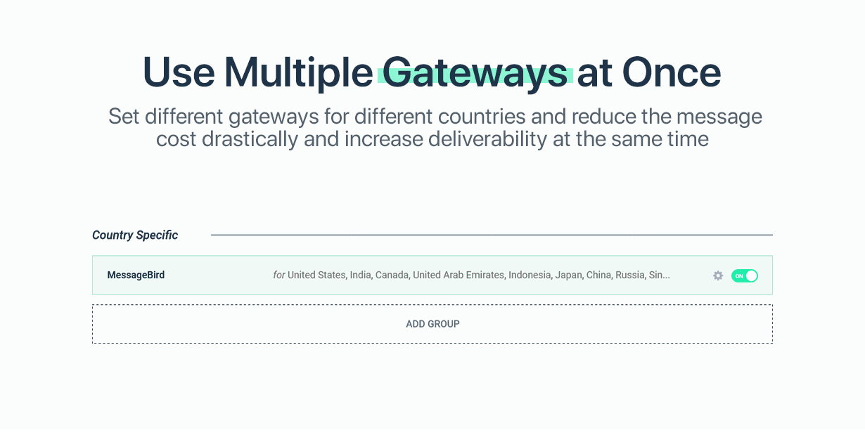 use multiple gateways at once