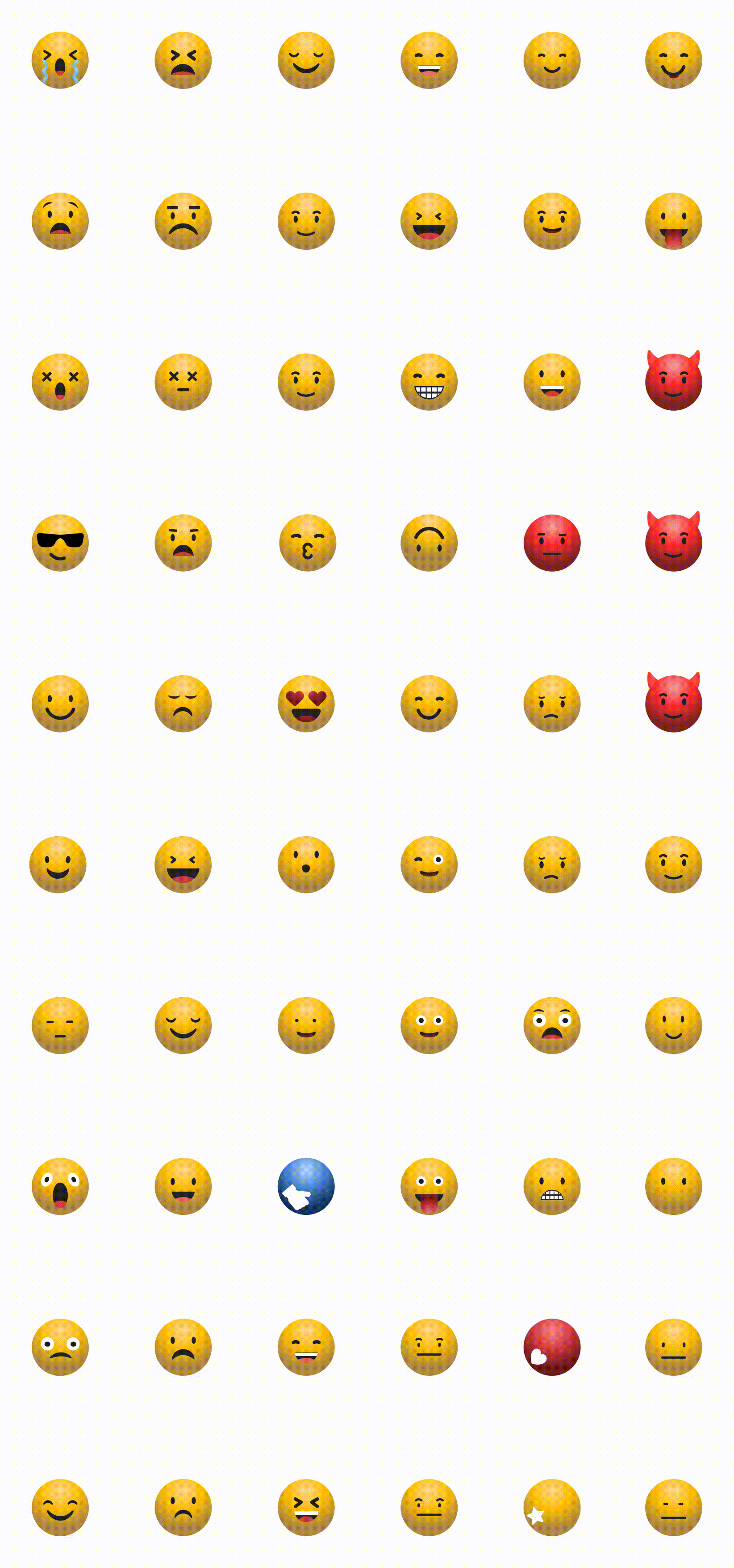 3D Animated Emojis with Looping animations , Json and Lottie files included  by GadMT