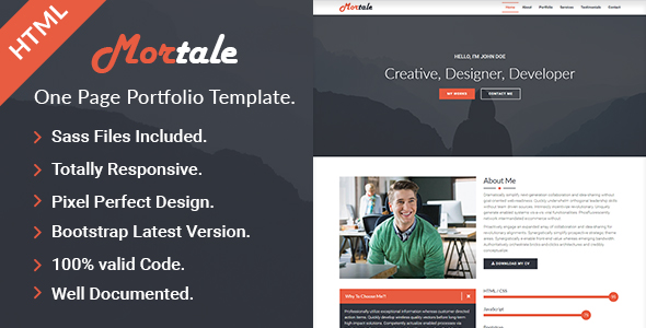 Mortale HTML Portfolio