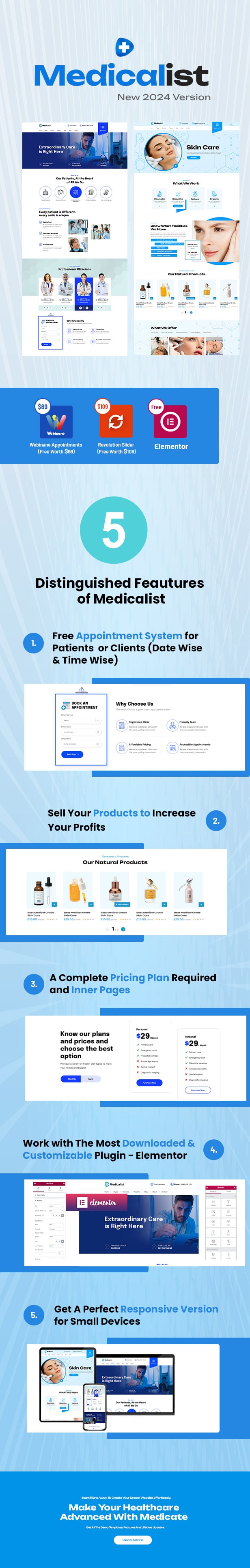 Medicalist - A Medical & Healthcare WordPress Theme for Doctors & Clinics - 1