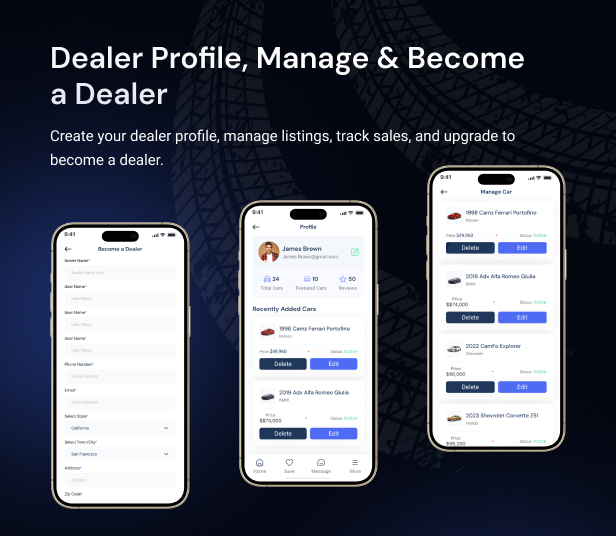 Carbaz - Car listing & Car Rental Directory Flutter App