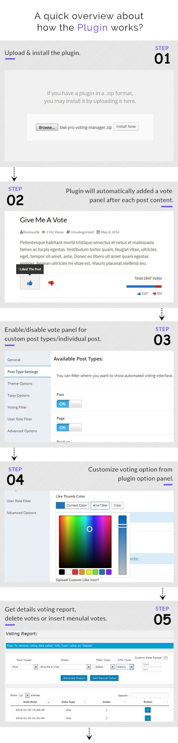 Gerente de votação BWL Pro - 8