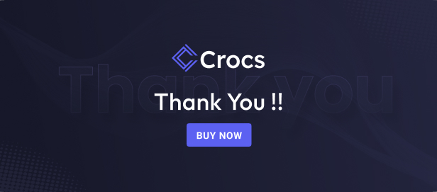 Crocs Admin Dashboard theme